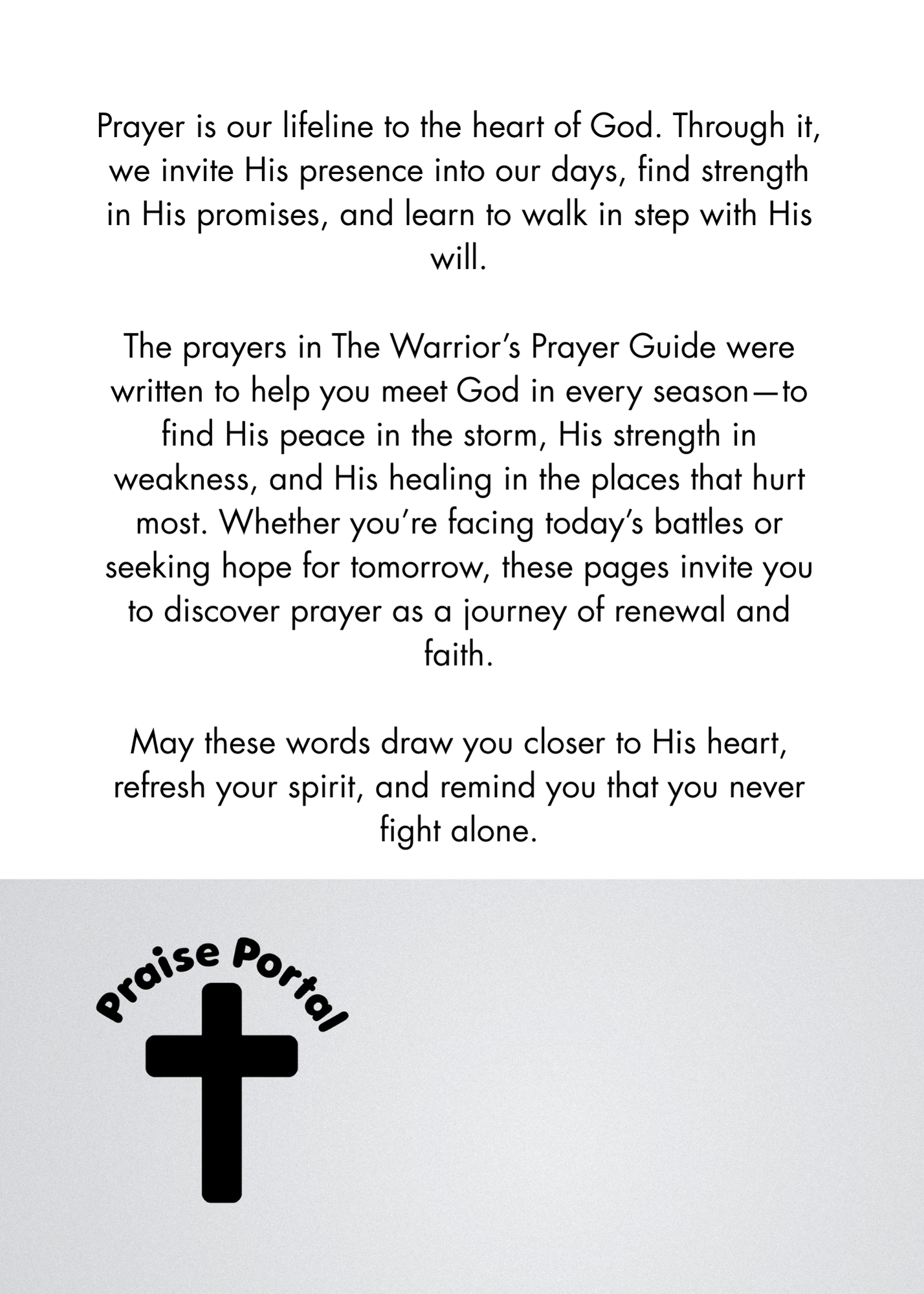 The Warrior's Prayer Guide