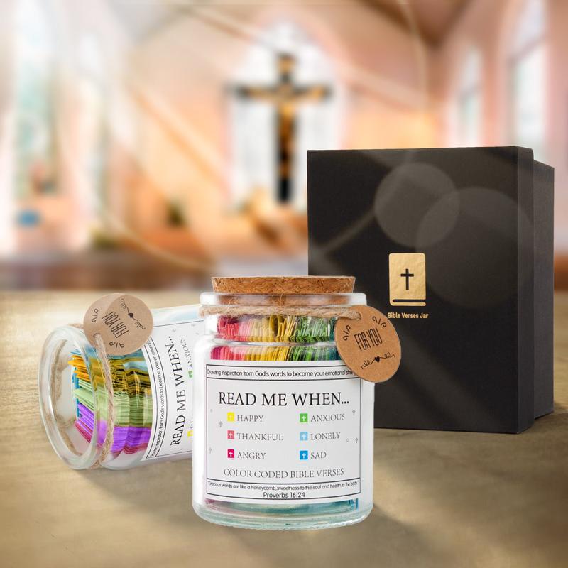 Bible Verse Prayer Jar – 90 Scripture Cards for Daily Strength, Encouragement & Inspiration