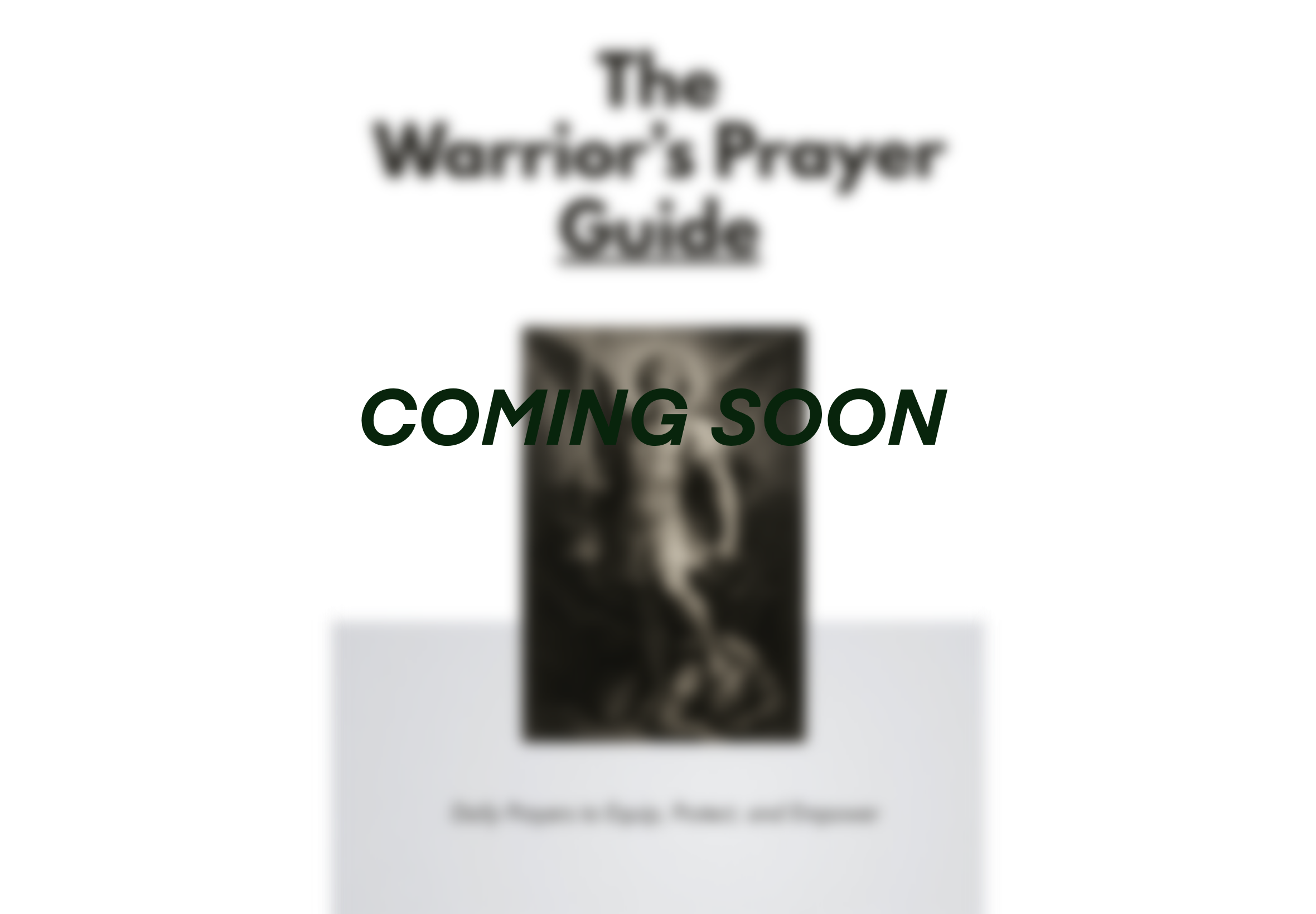 The Warrior's Prayer Guide