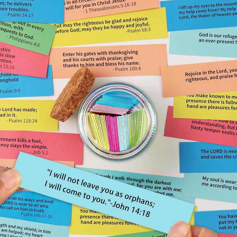 Bible Verse Prayer Jar – 90 Scripture Cards for Daily Strength, Encouragement & Inspiration